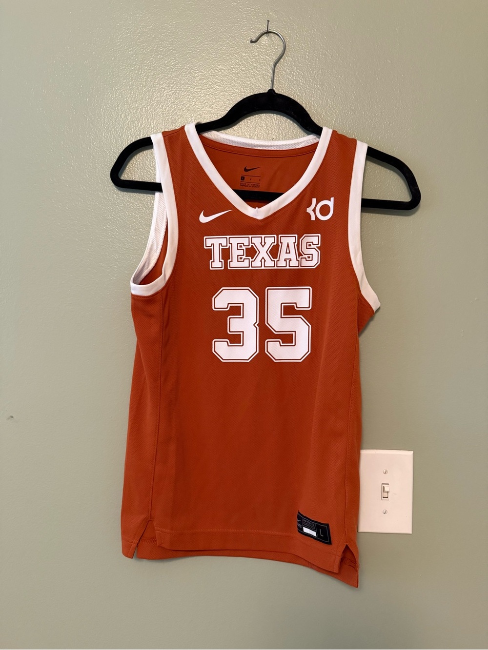 Youth L Nike Kevin Durant Texas Longhorns Basketball Jersey